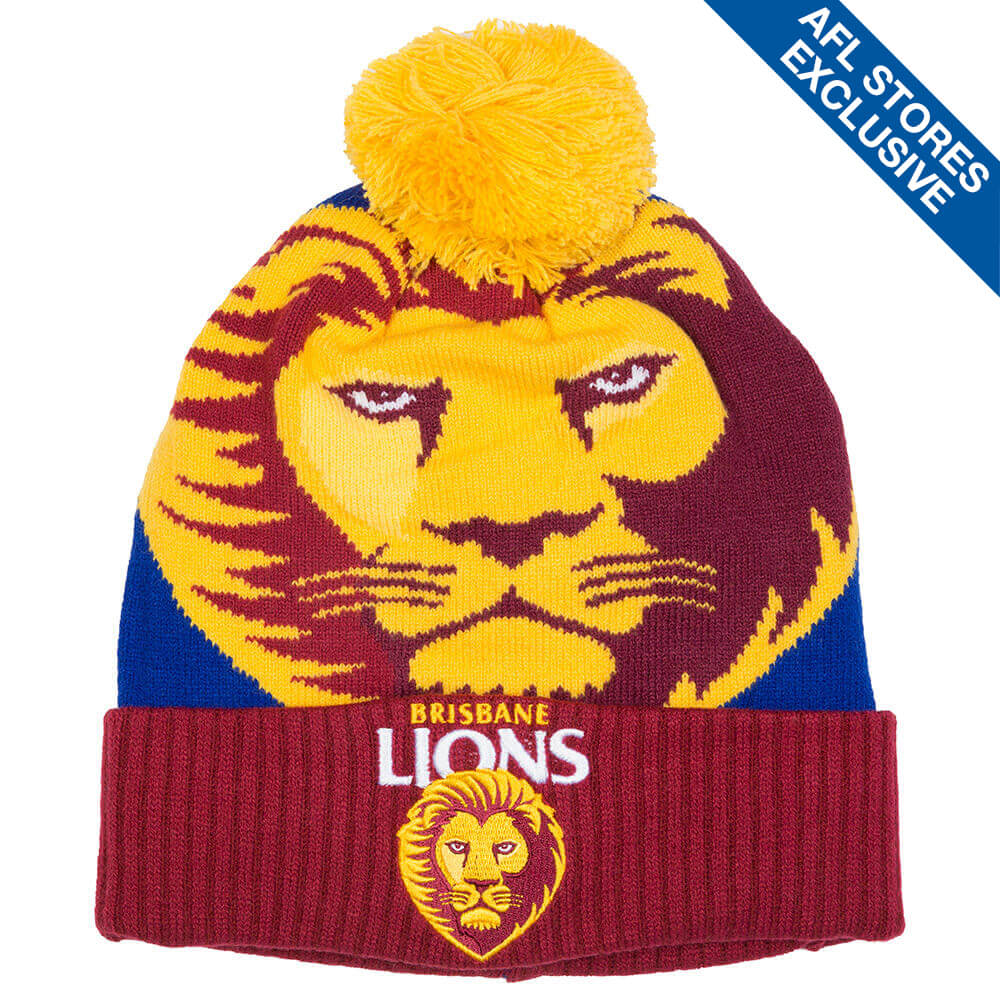 Brisbane Lions Team Logo Youth Beanie