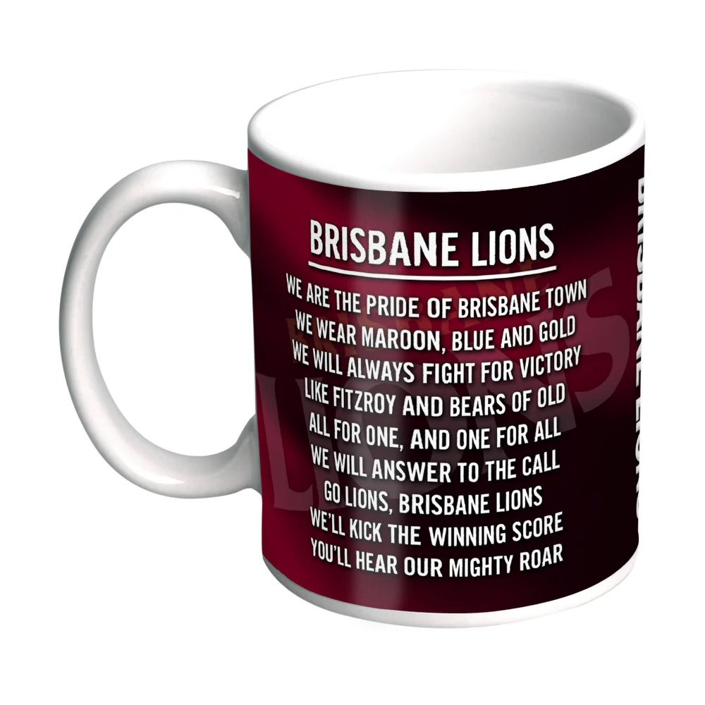 Brisbane Lions Team Song Mug - Image 2
