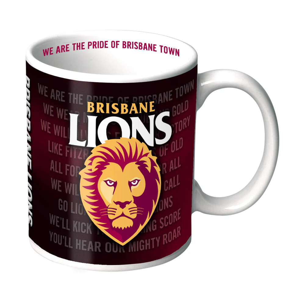 Brisbane Lions Team Song Mug - Image 3