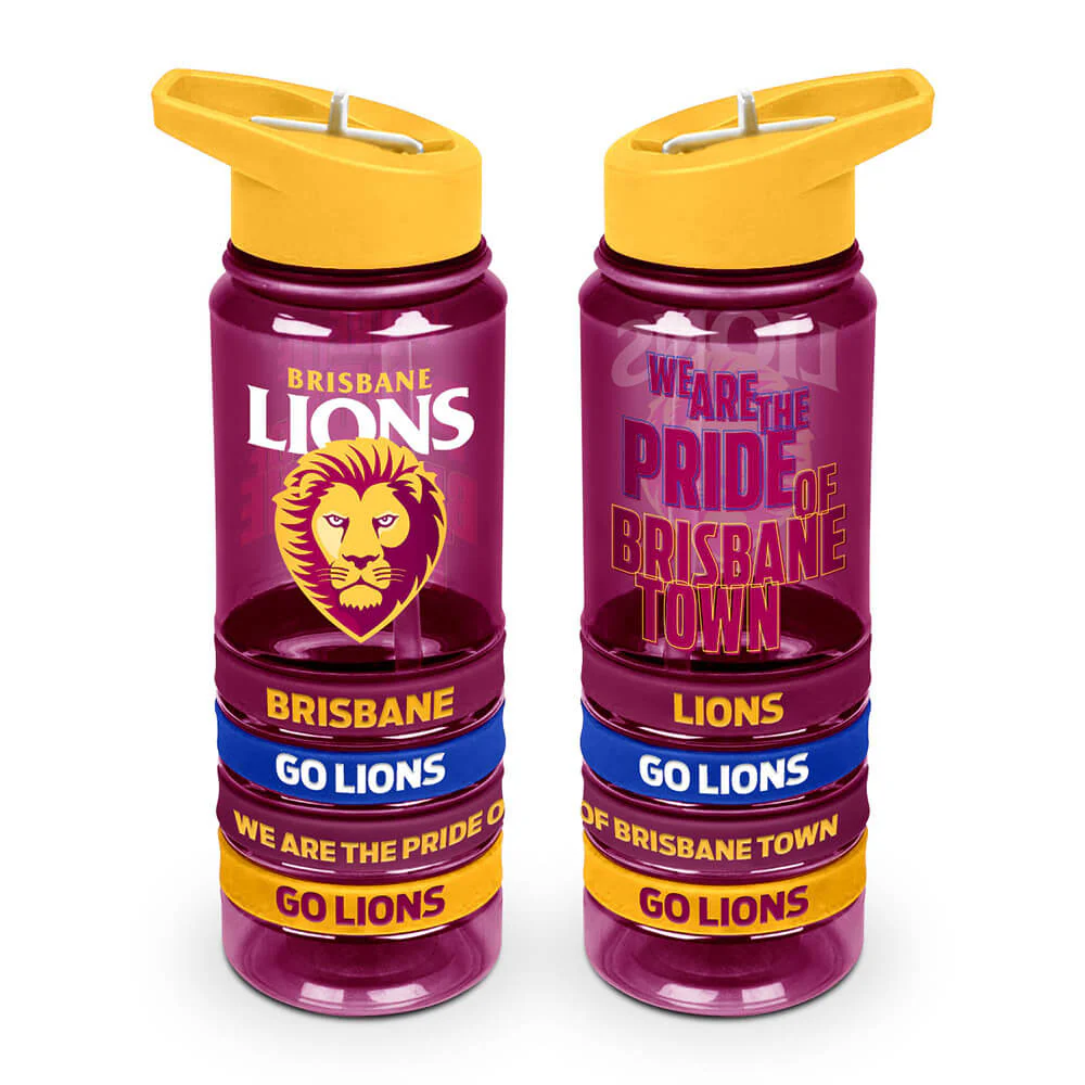 Brisbane Lions Tritan Bottle And Bands