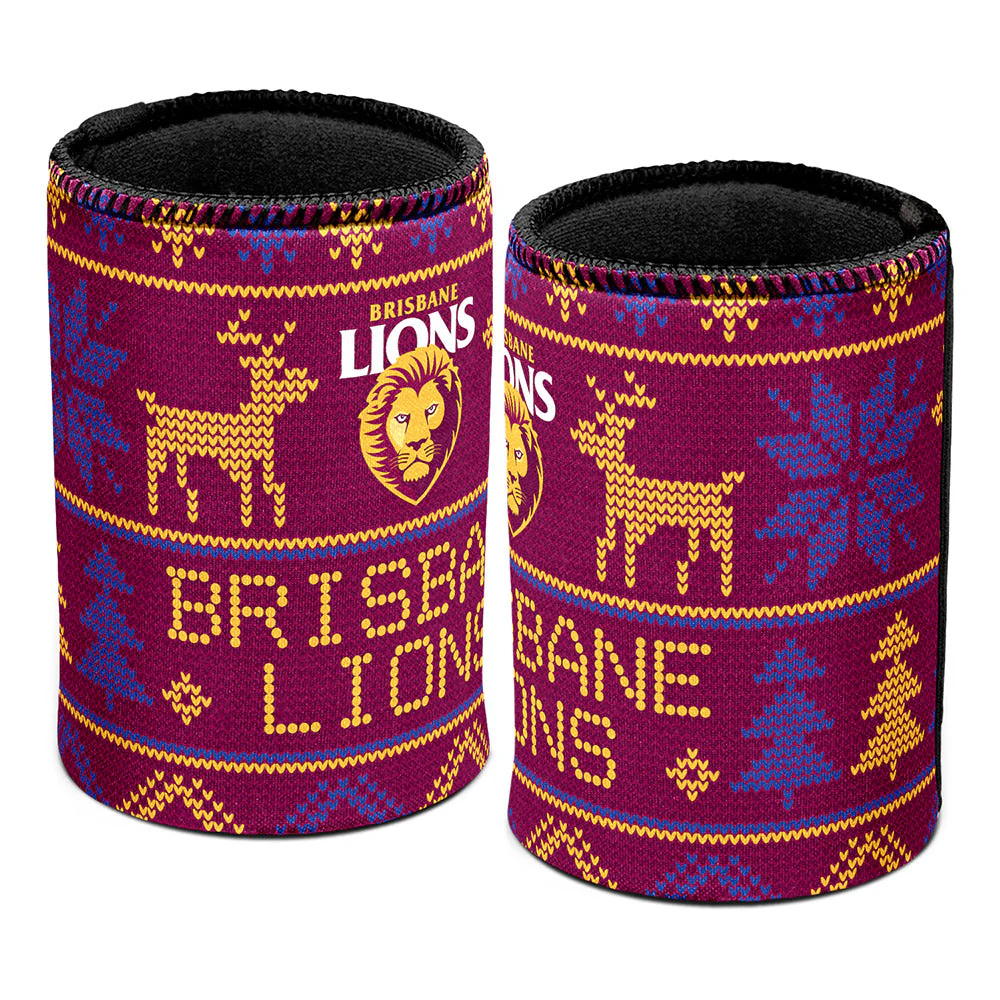 Brisbane Lions Christmas Can Cooler - Image 2