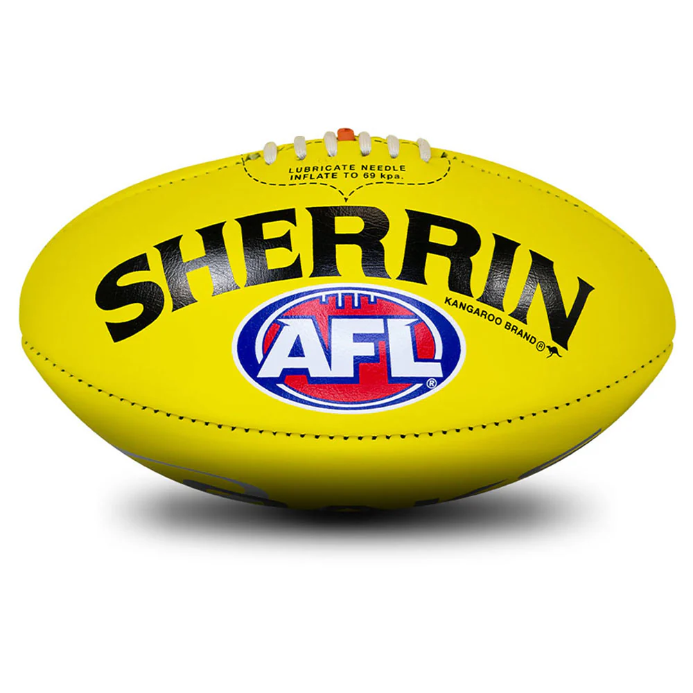 Brisbane Lions Yellow Official Game Ball - Image 2
