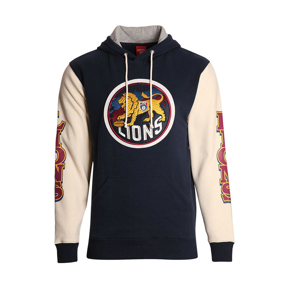 Brisbane Lions Youth Retro Pullover Hoody - Image 3