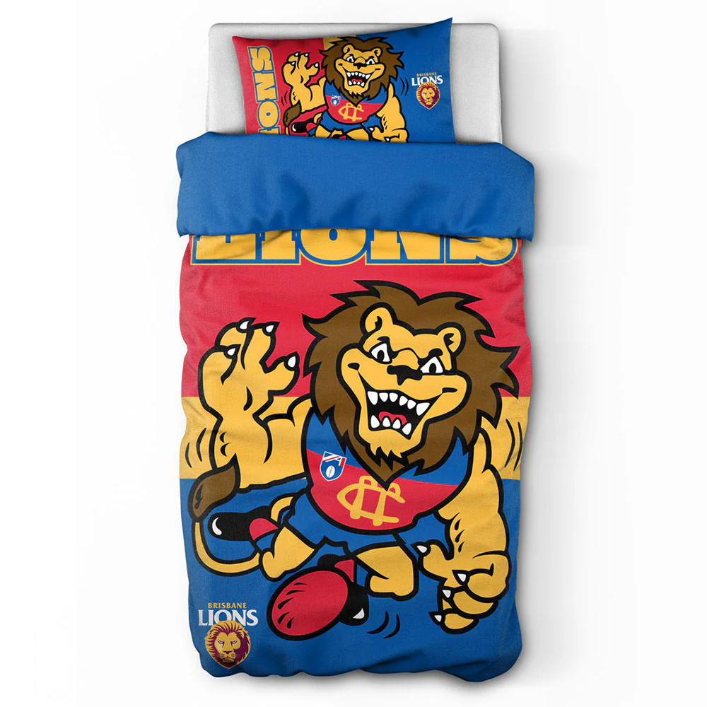Brisbane Lions Single Quilt Cover Set