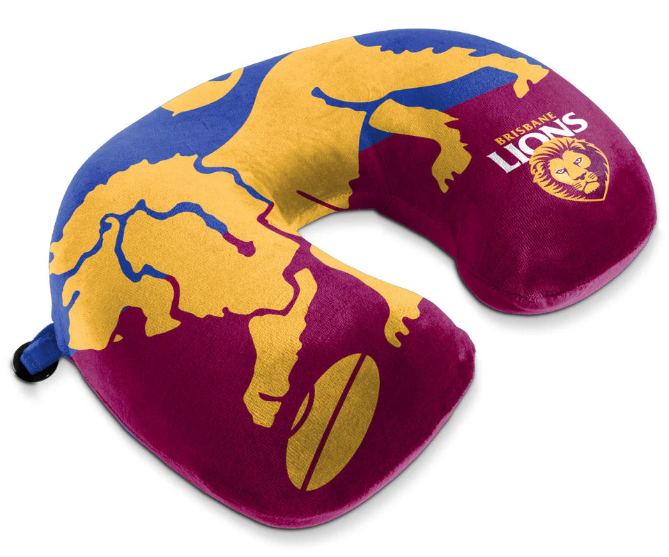 Brisbane Lions Travel Neck Pillow