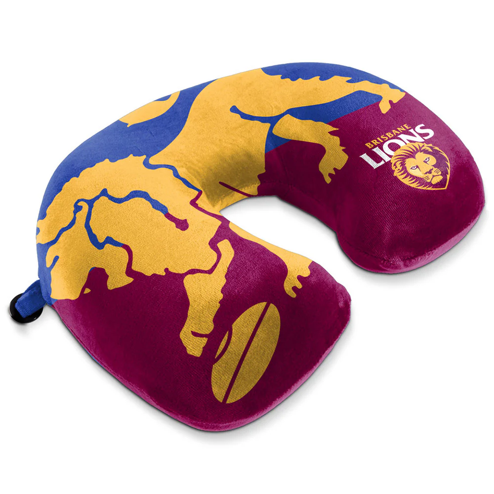 Brisbane Lions Travel Neck Pillow - Image 2