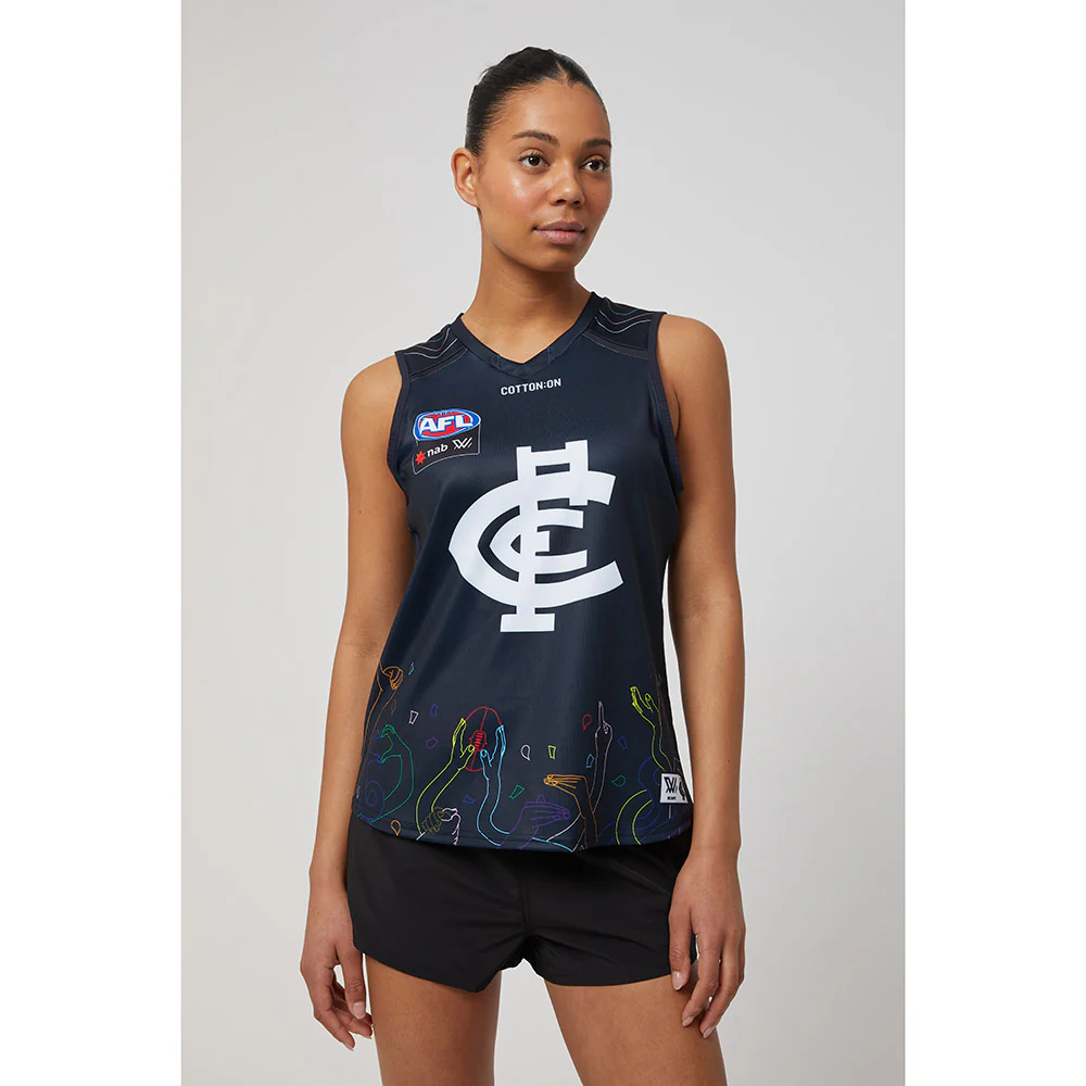 Carlton AFLW Season 7 Womens Pride Guernsey - Image 2