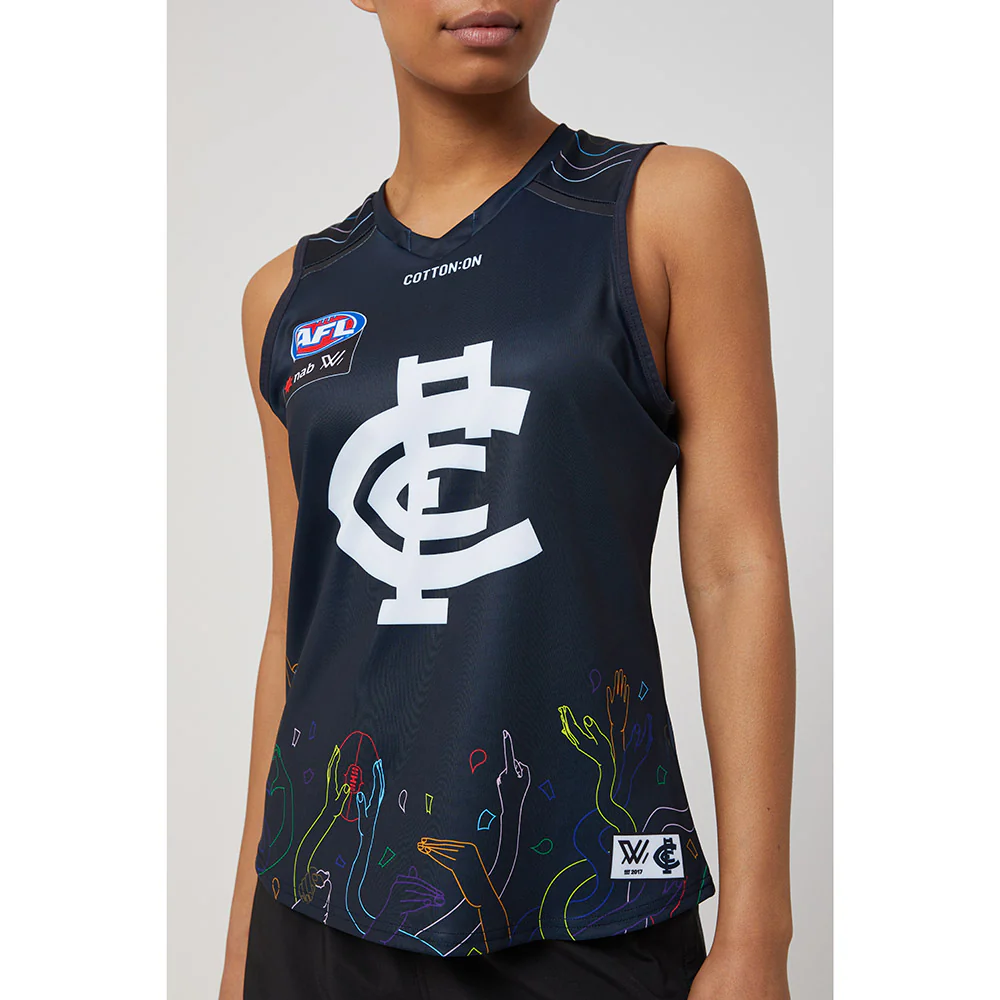 Carlton AFLW Season 7 Womens Pride Guernsey - Image 4