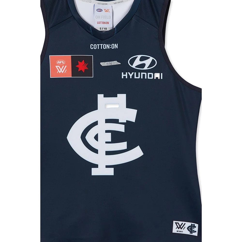 Carlton Season 8 AFLW Authentic Home Guernsey - Image 3