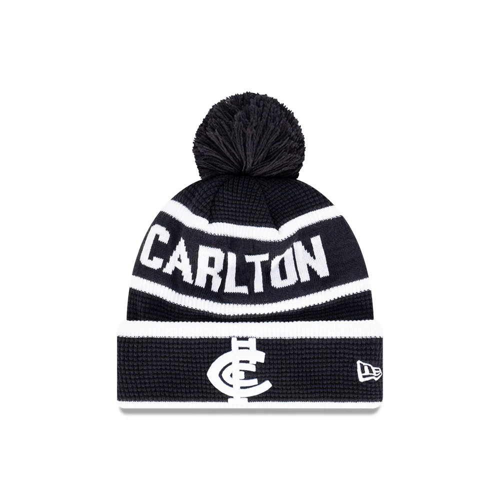 Carlton New Era Waffle Wordmark Beanie