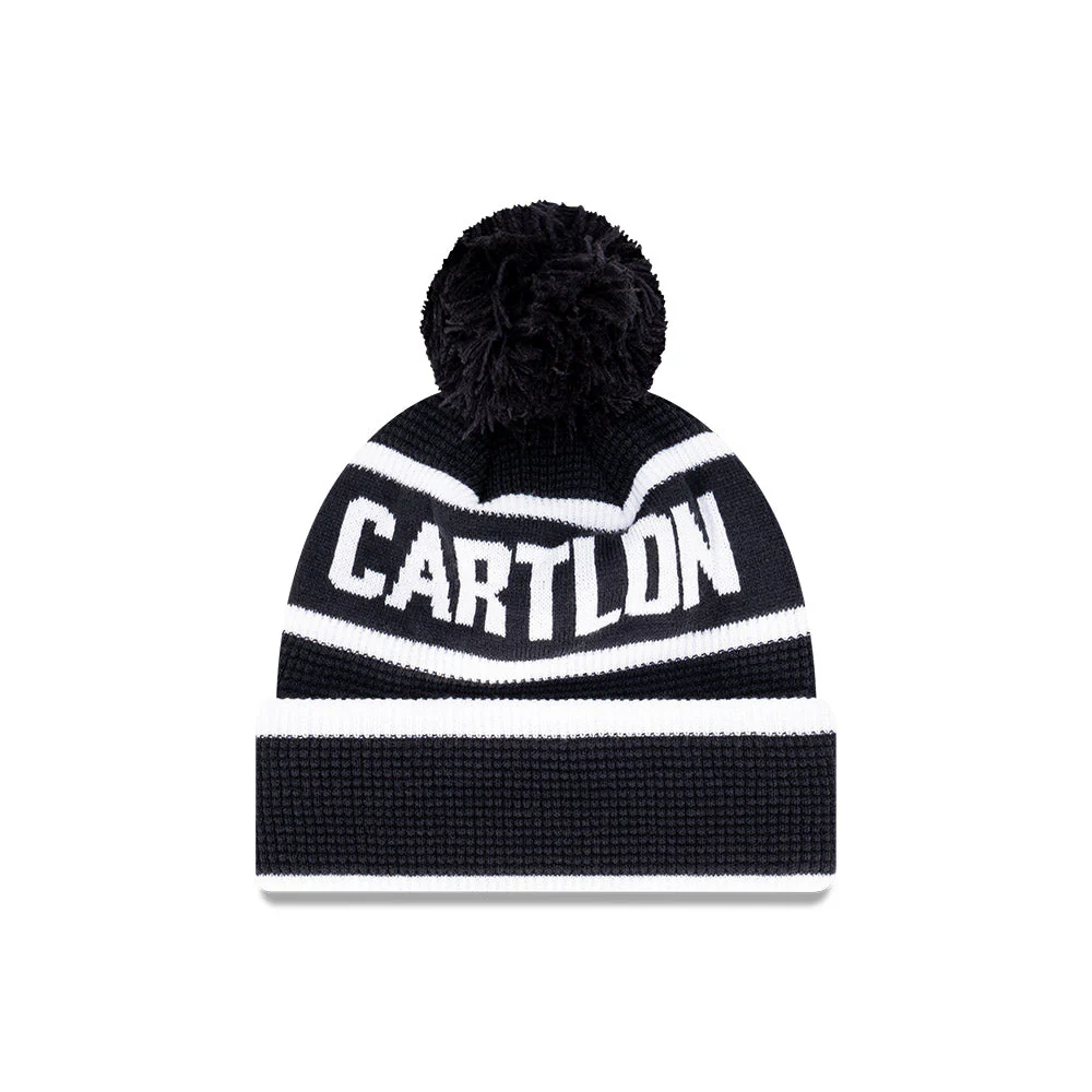 Carlton New Era Waffle Wordmark Beanie - Image 3