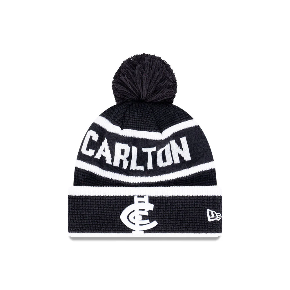 Carlton New Era Waffle Wordmark Beanie - Image 4