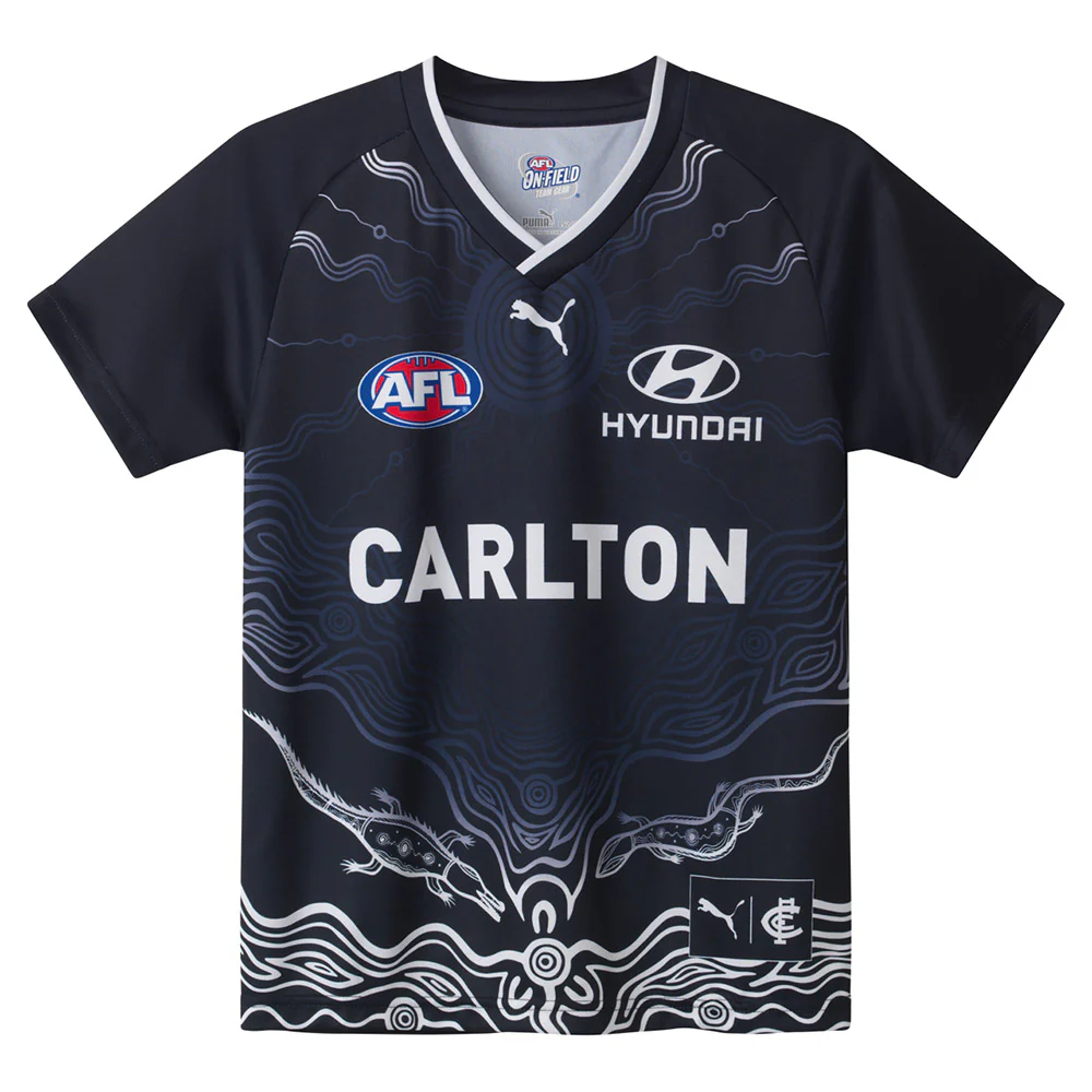 Carlton 2025 Authentic Warm Up Top