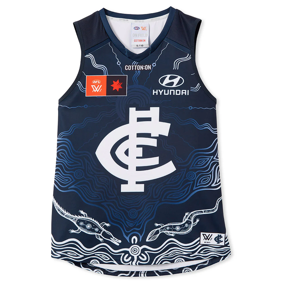 Carlton Season 9 AFLW Authentic Indigenous Guernsey