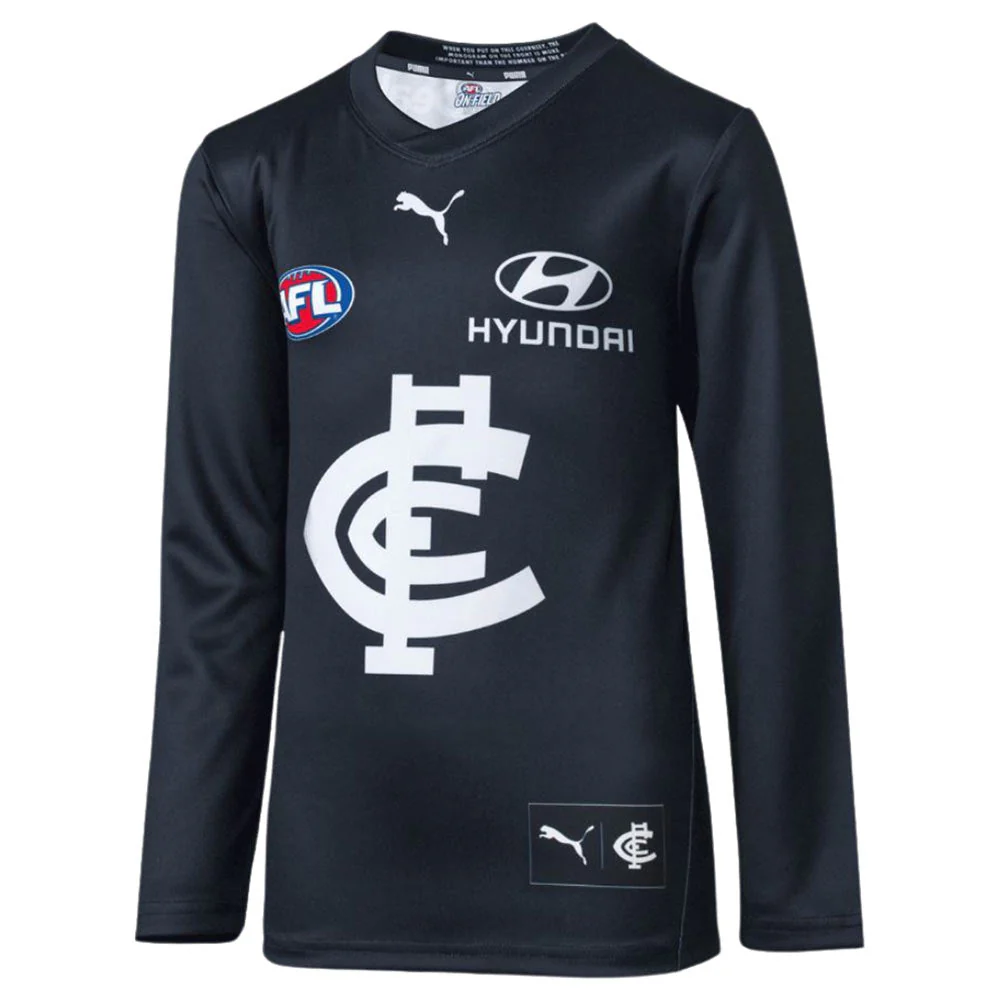 Carlton 2024 Authentic Mens Long Sleeve Home Guernsey