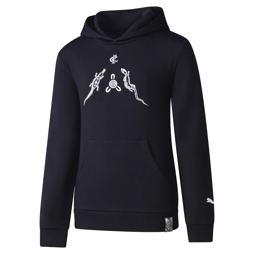Carlton 2024 Authentic Youth Indigenous Hoodie