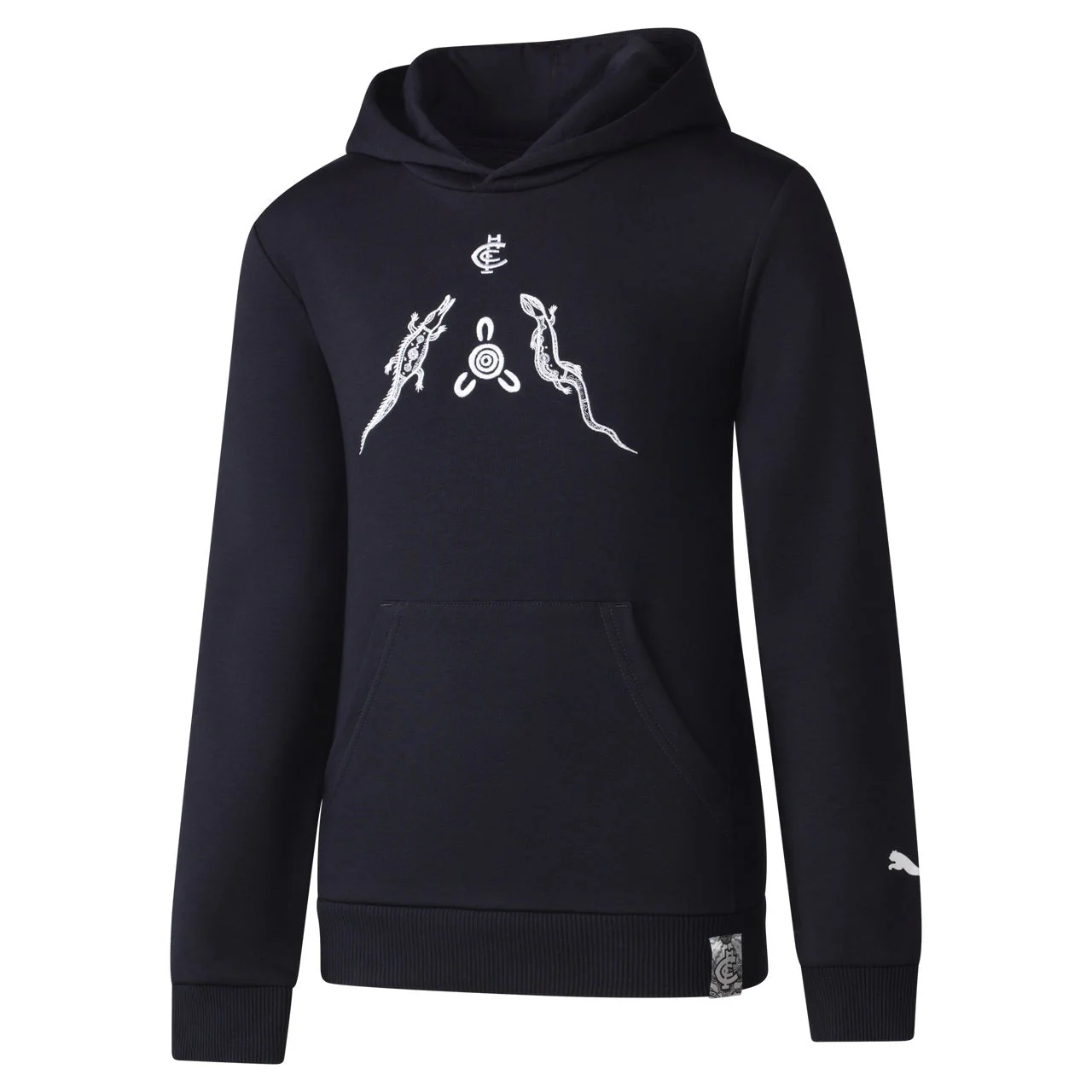 Carlton 2024 Authentic Youth Indigenous Hoodie - Image 2