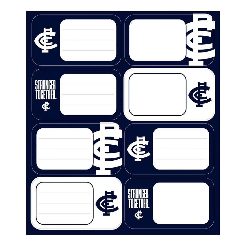 Carlton Blues Book Labels