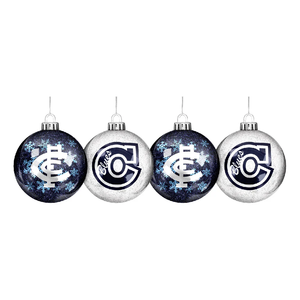 Carlton Glitter Baubles