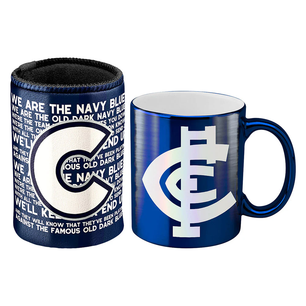Carlton Metallic Can Cooler And Mug Pack - Image 2