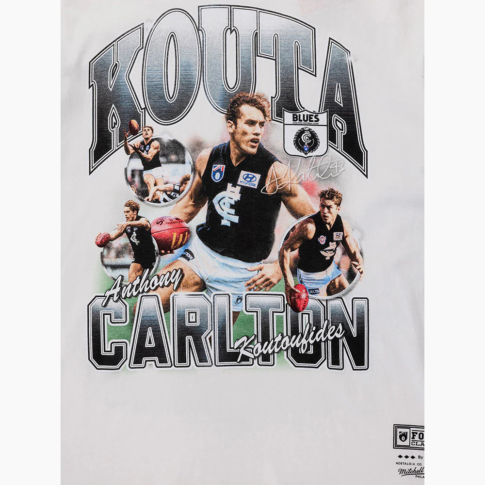 Carlton Mitchell & Ness Anthony Koutoufides Icon Series Tee - Image 5