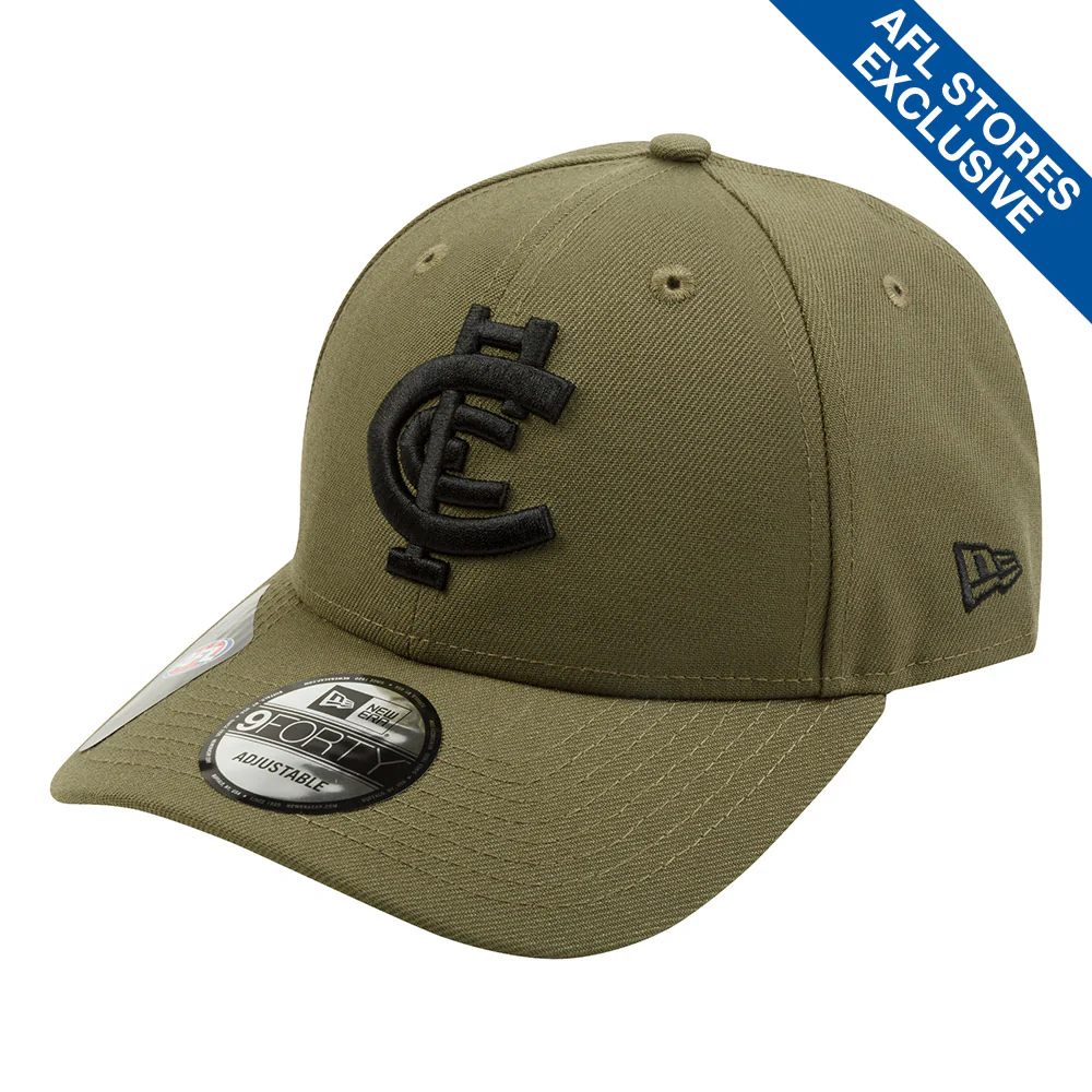 Carlton New Era 9/40 Olive Snap Cap