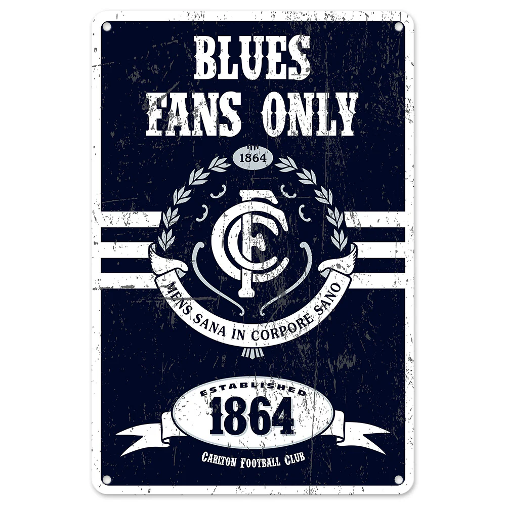Carlton Retro Metal Sign