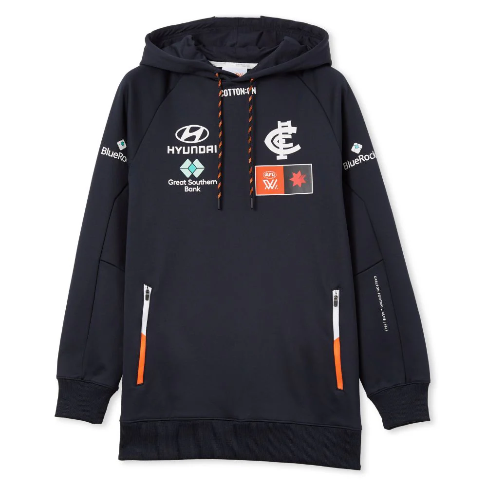 Carlton Season 9 AFLW Authentic Adult Hoodie