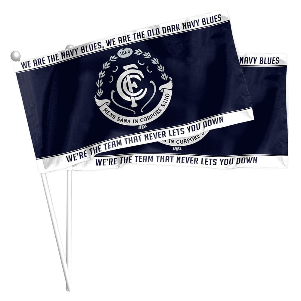 Carlton Set Of 2 Mini Flags