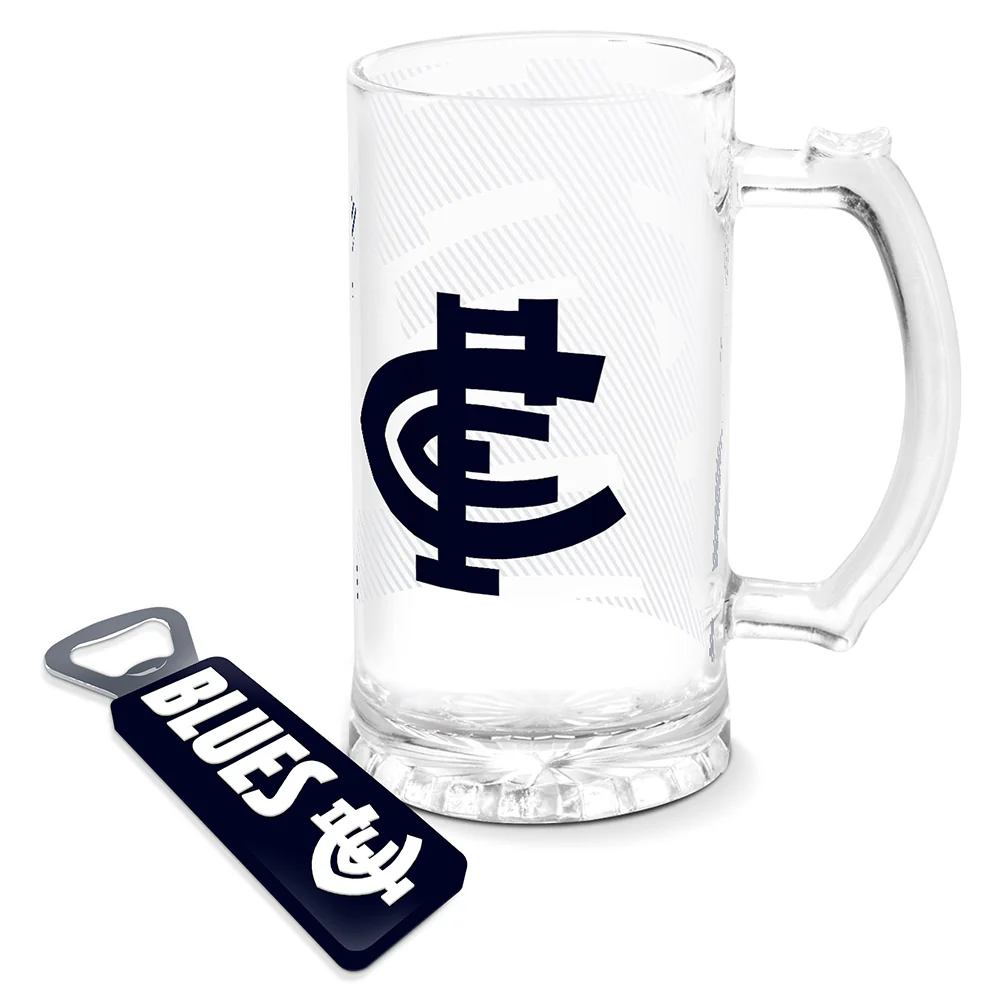 Carlton Stein Glass & Opener Gift Pack