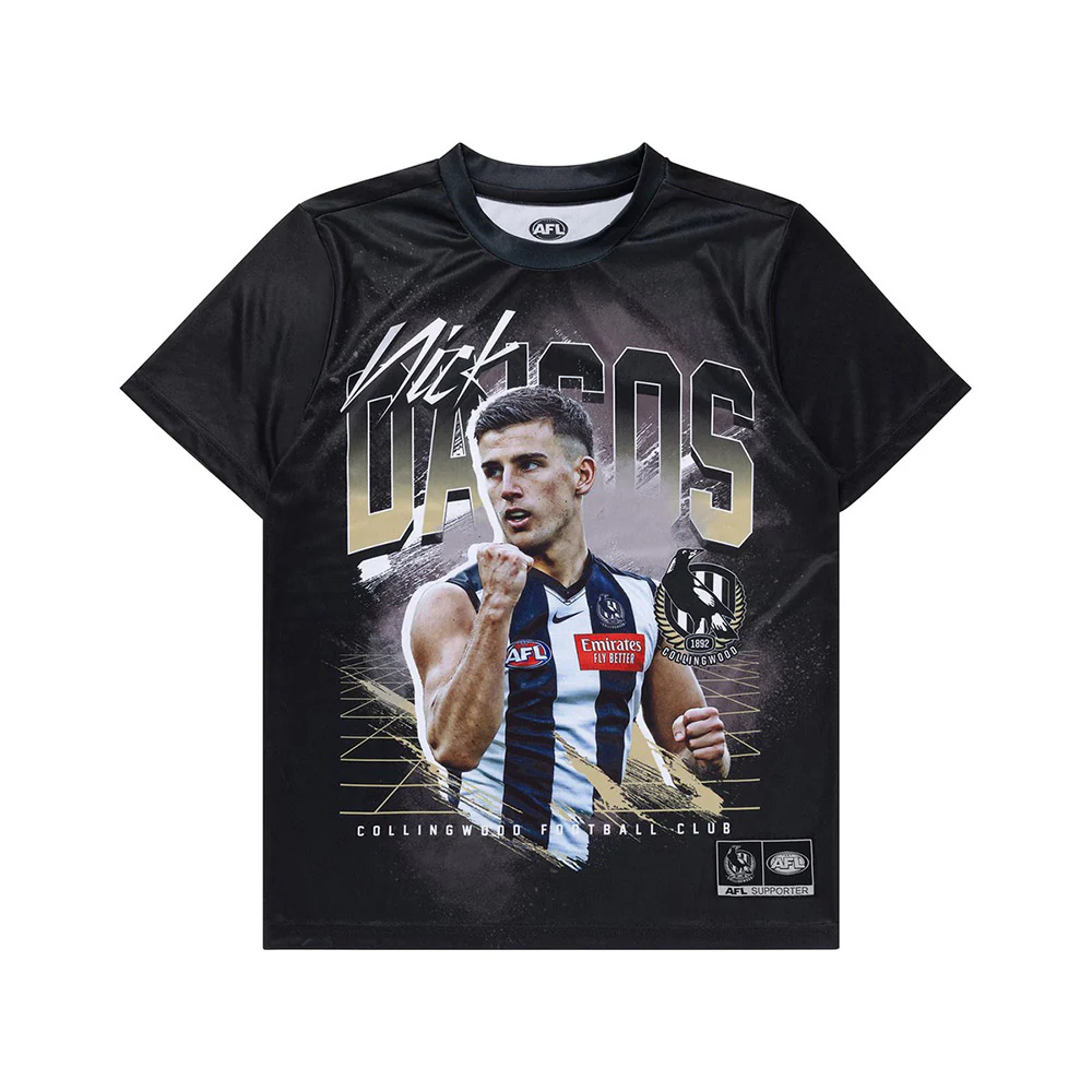 Collingwood 2024 Youth Player Tee - Nick Daicos - Image 6