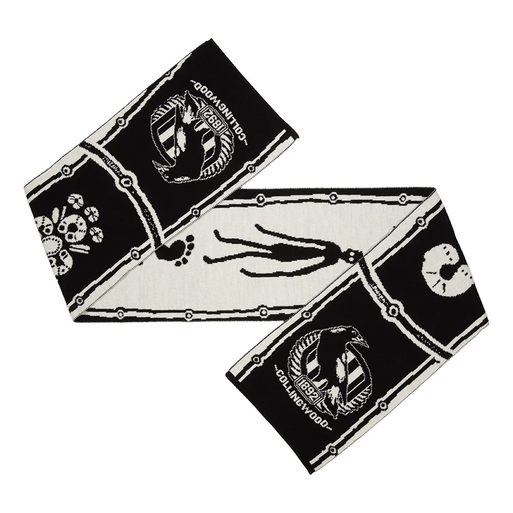 Collingwood Team Merino Wool Indigenous Scarf - Image 2