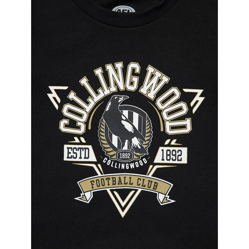 Collingwood Kids Banner Tee Top - Image 3