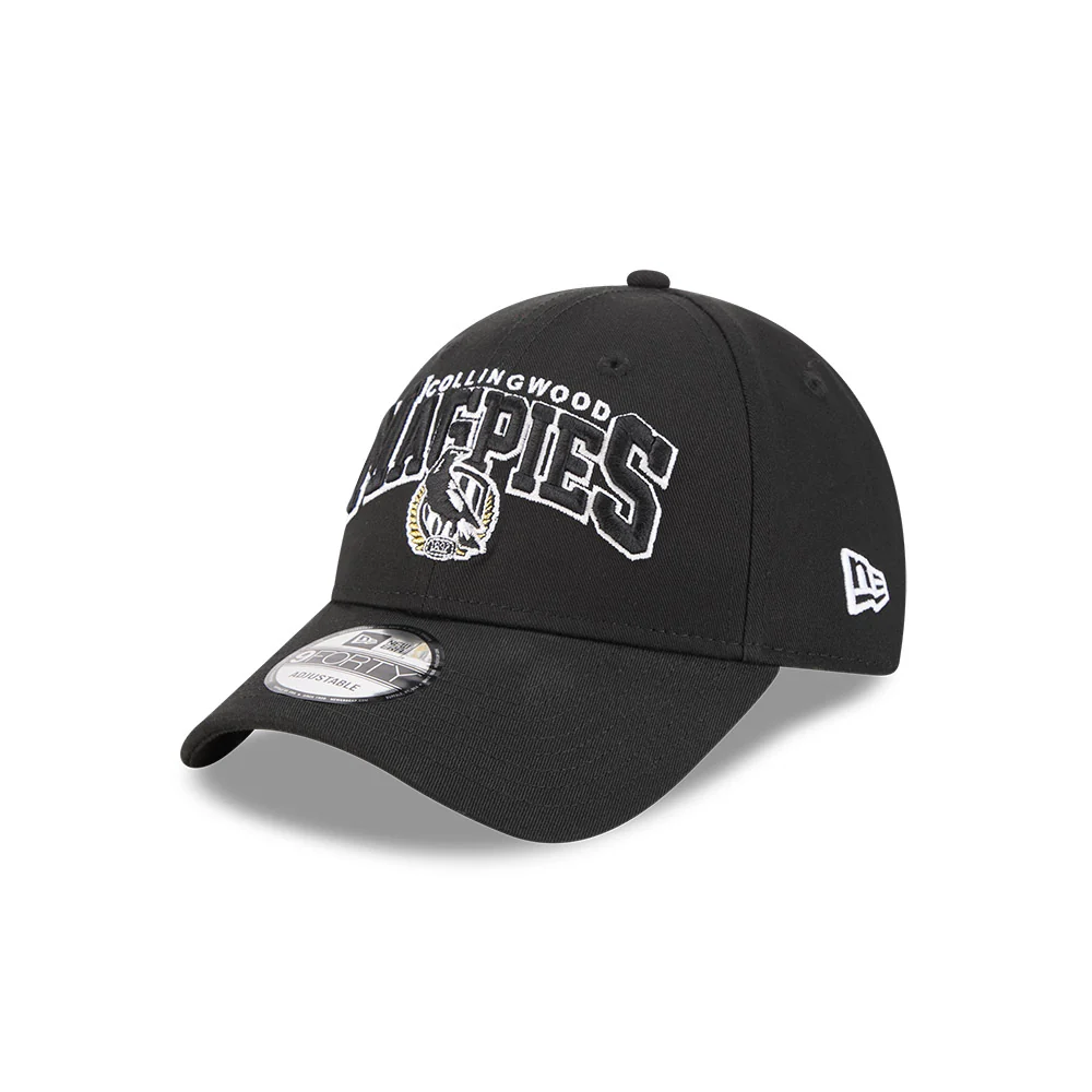 Collingwood Magpies 9forty Cs Logo Arch Cap