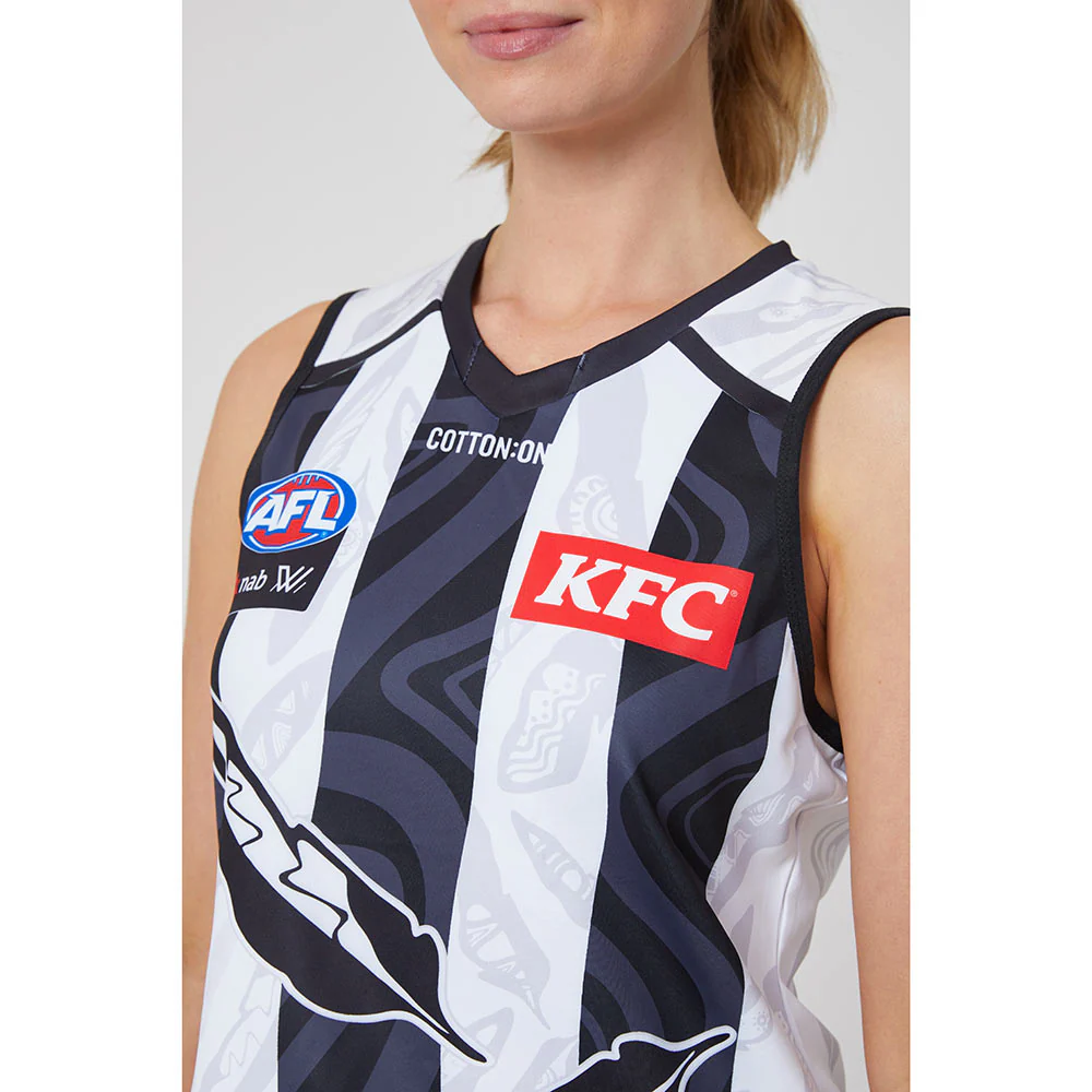 Collingwood AFLW Season 7 Womens Indigenous Guernsey - Image 4