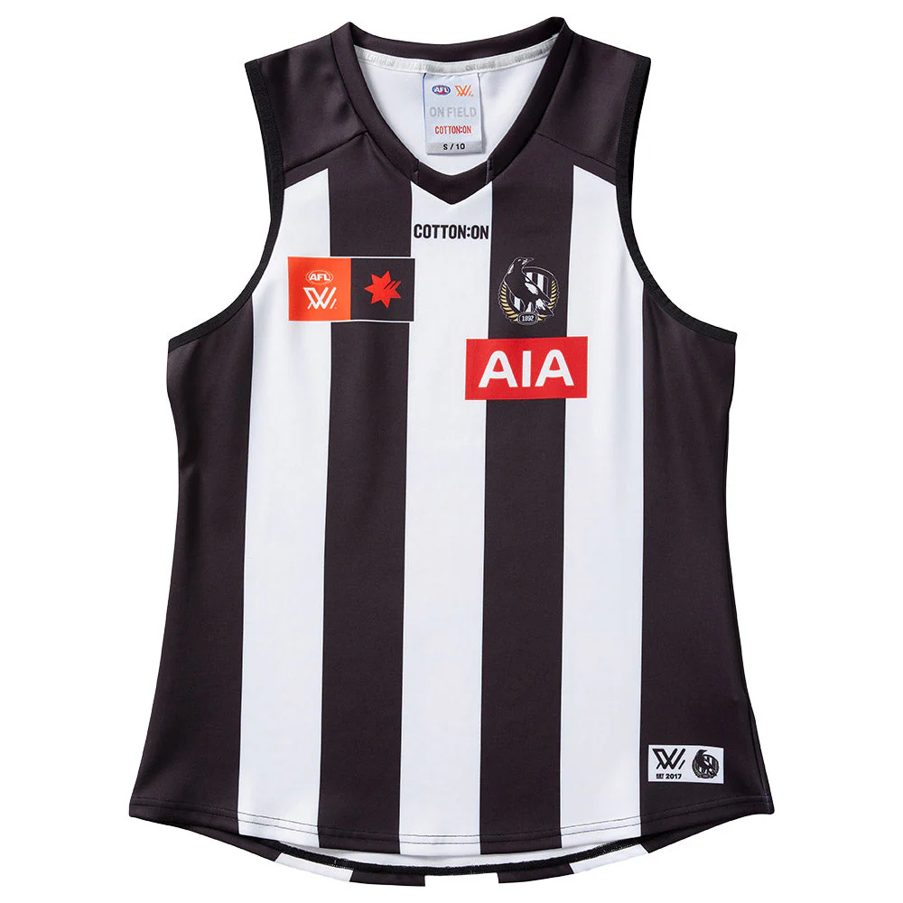 Collingwood Magpies AFLW S10 Home Guernsey