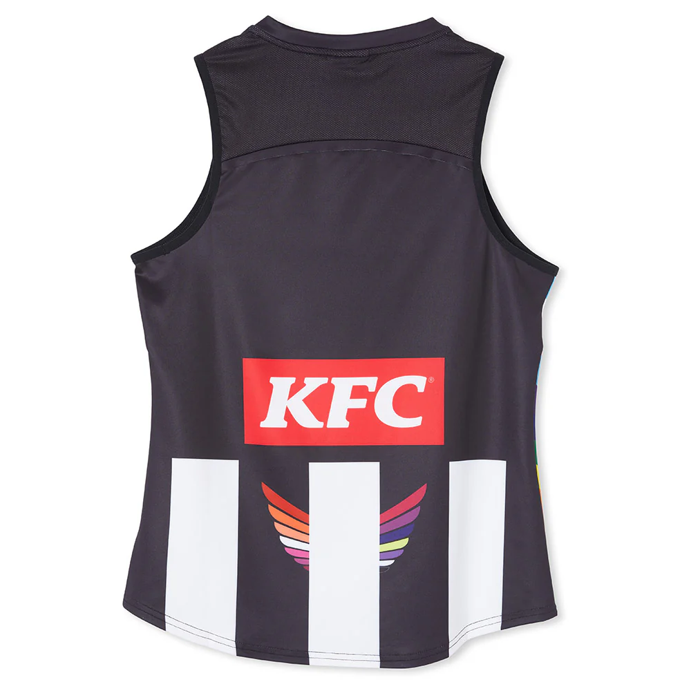 Collingwood Season 8 AFLW Authentic Pride Guernsey - Image 2