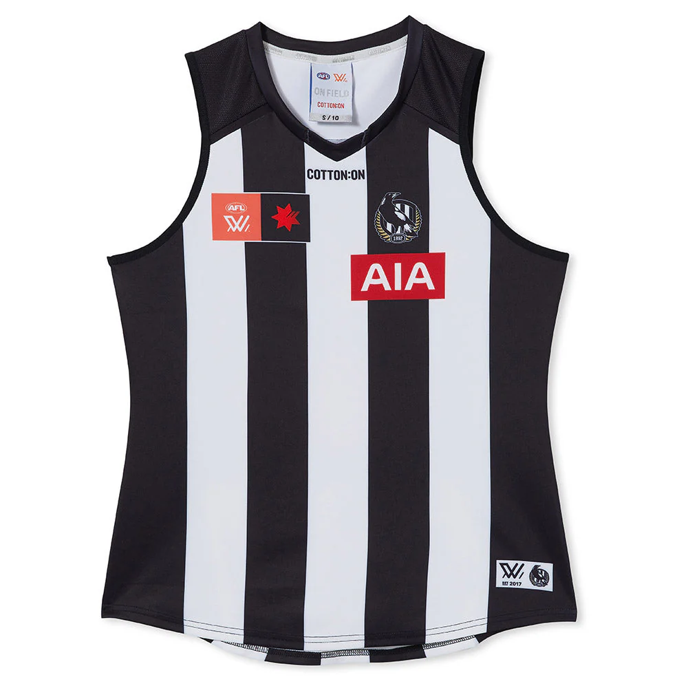 Collingwood Season 8 AFLW Authentic Home Guernsey - Image 5