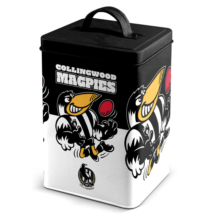 Collingwood Retro Mascot Cookie Tin