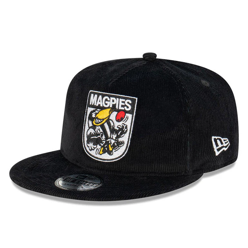 Collingwood New Era Mascot Corduroy Golfer Cap - Image 4