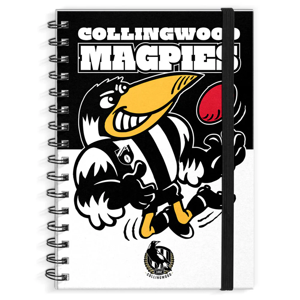 Collingwood Retro Mascot A4 Notebook - Image 2