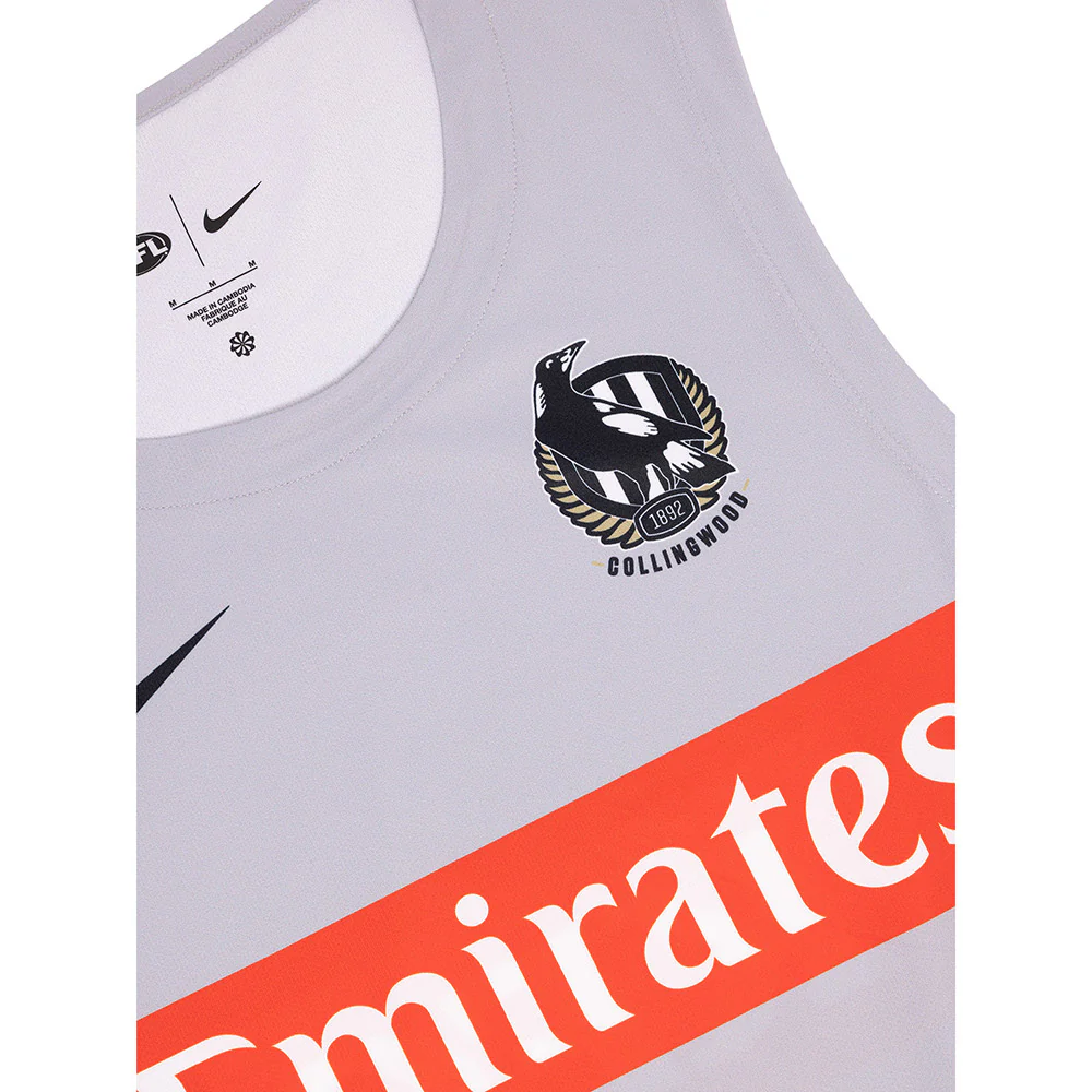 Collingwood 2025 Authentic Training Singlet - Image 3