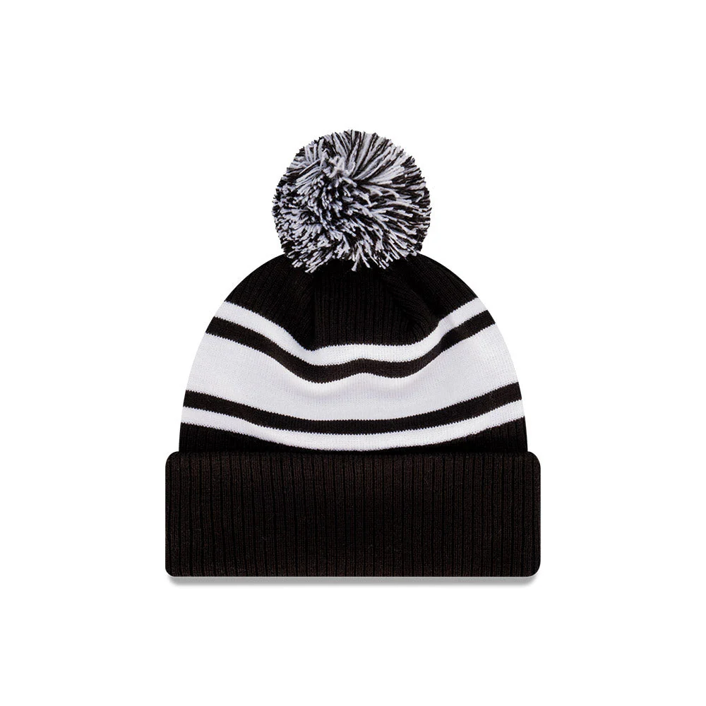 Collingwood New Era Stripe Knitted Beanie - Image 3