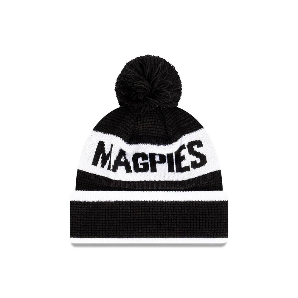 Collingwood New Era Waffle Wordmark Beanie - Image 2