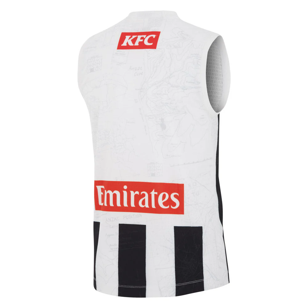Collingwood 2024 Authentic Mens Anzac Guernsey - Image 8