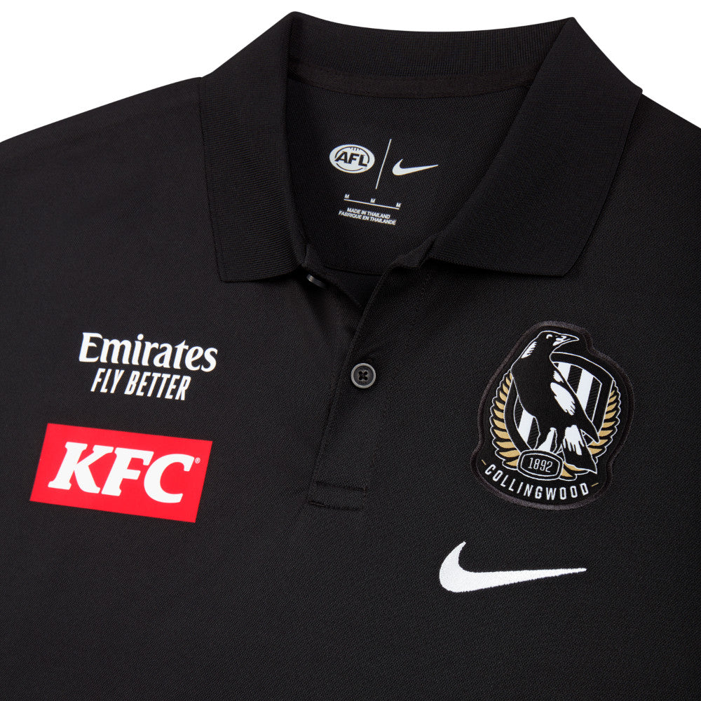 Collingwood 2024 Authentic Mens Team Polo - Image 3