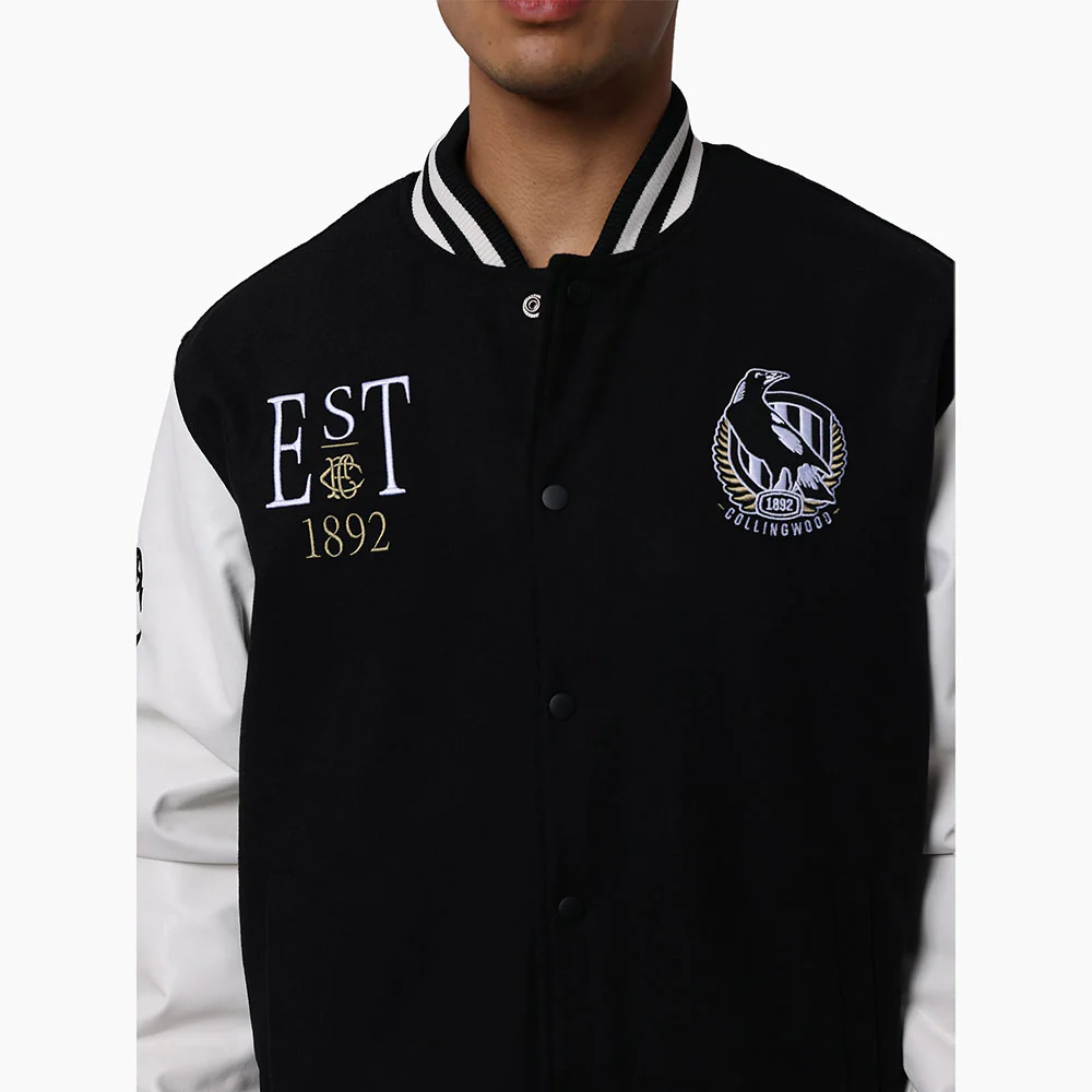 Collingwood Script Varsity Jacket - Image 4