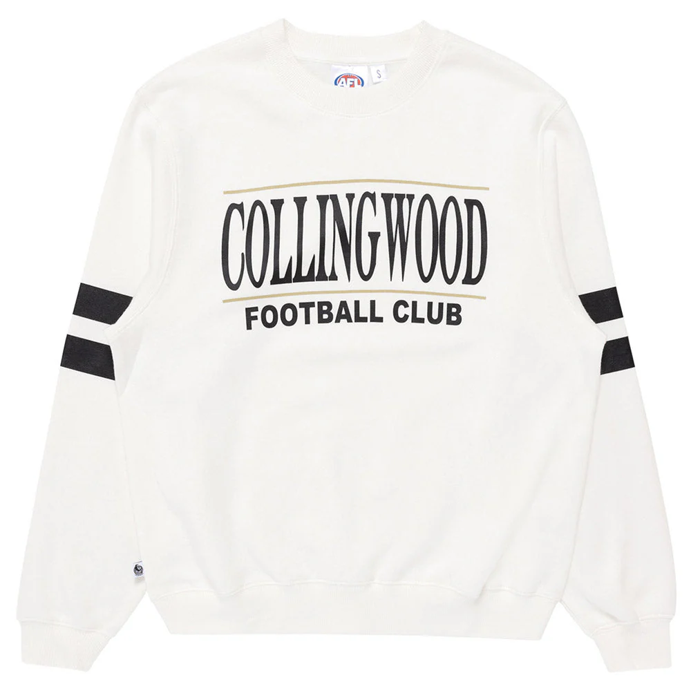 Collingwood Womens Stripe Sleeve Crew - Image 5
