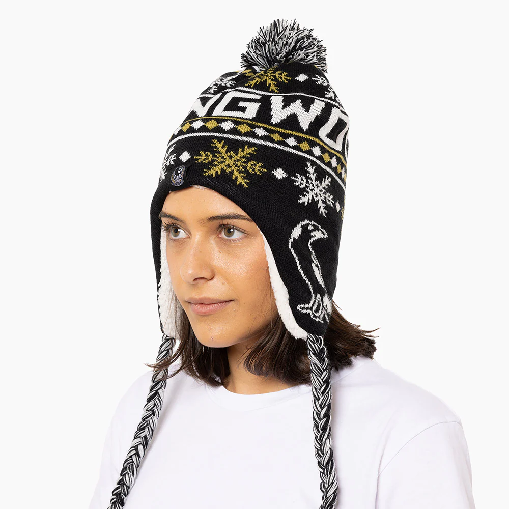 Collingwood Adult Snowflake Beanie