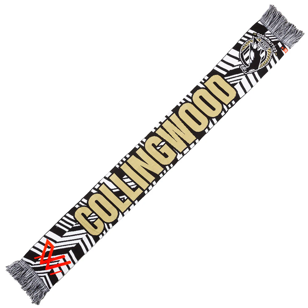 Collingwood AFLW Official Supporter Scarf - Image 2